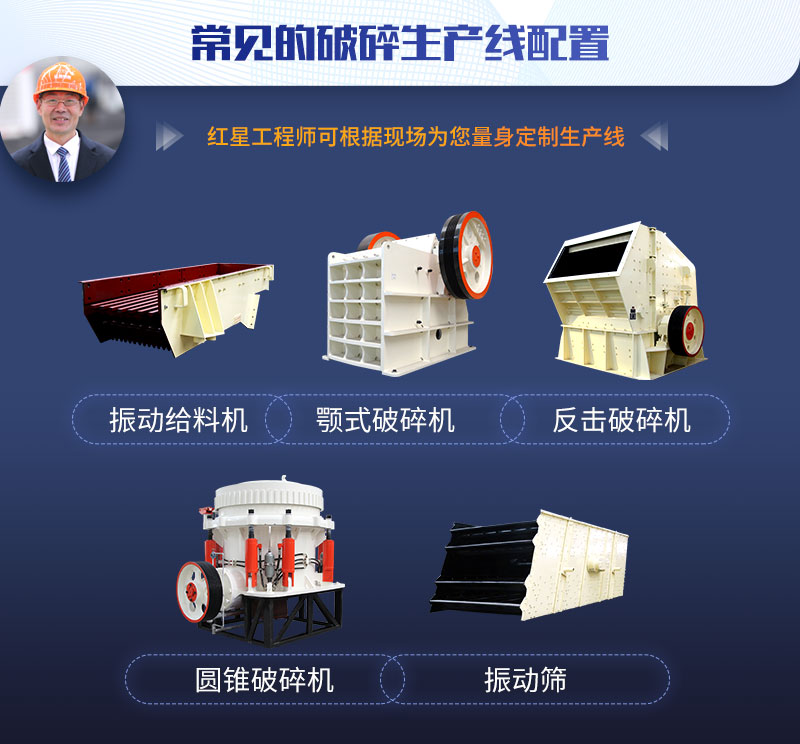 碎石生產(chǎn)線(xiàn)常用的幾種加工設(shè)備