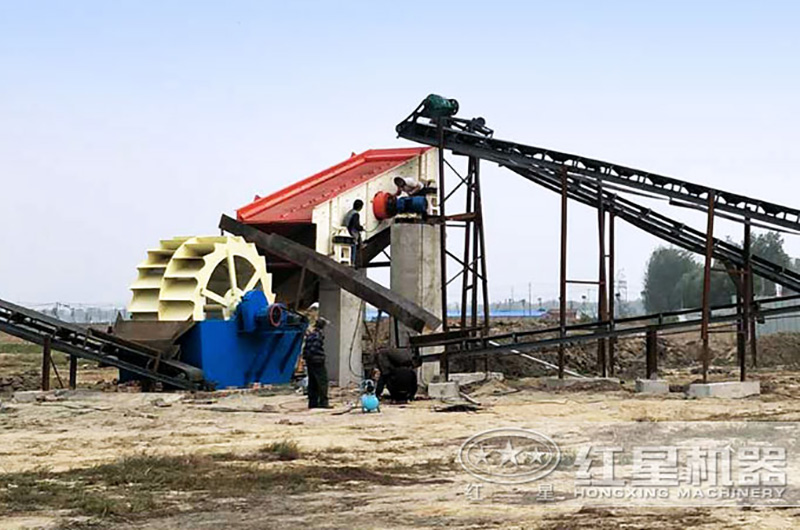 水洗石粉沙機(jī)整體承重，無須做混凝土基礎(chǔ)