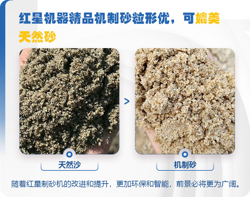 混凝土用河沙好還是機制砂好？骨料生產(chǎn)線工藝流程是什么？